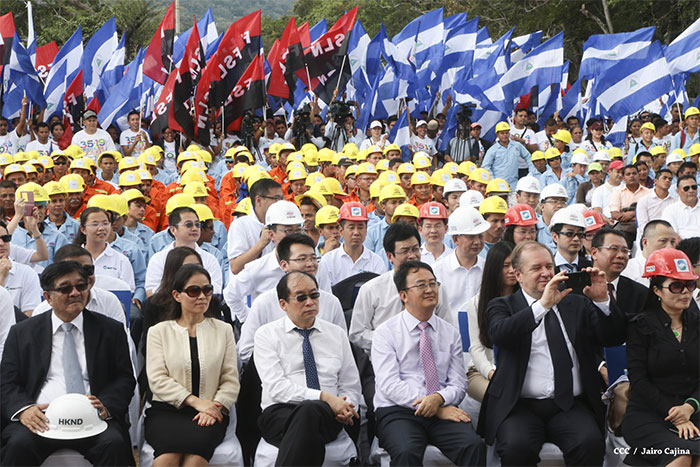 Realizan acto de inauguración de obras del Gran Canal en Rivas