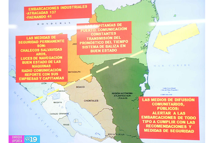 Fuerza Naval orienta medidas ante fuertes vientos