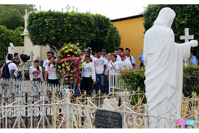 Juventud de Estelí comprometida con el legado de Leonel Rugama