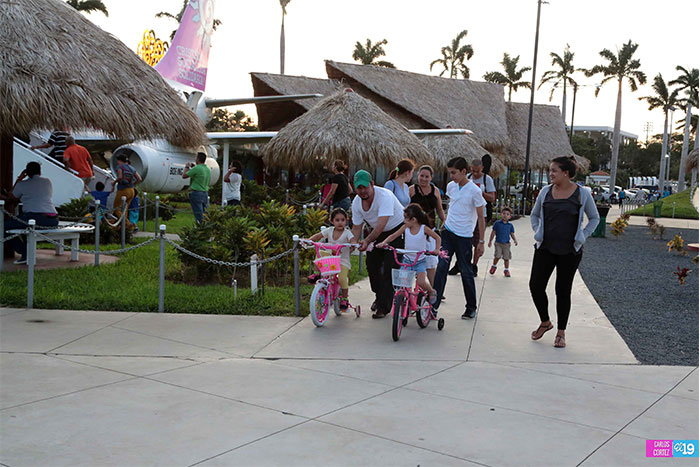 Espacios de recreación están llevando felicidad a los nicaragüenses