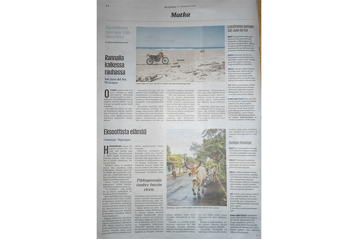 Diario finlandés expone bellezas naturales de Nicaragua