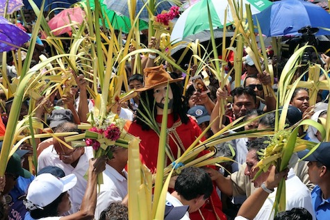 Familias recuerdan con Procesión de la Burrita entrada triunfante de Jesús a Jesuralén