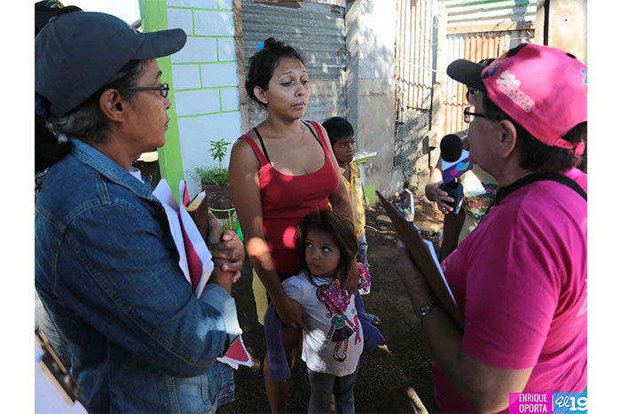 Continúan visitas casa a casa de consejerías móviles en barrios de Managua