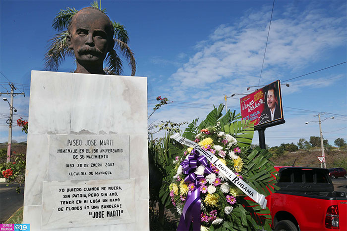 Nicaragua celebra natalicio de Martí