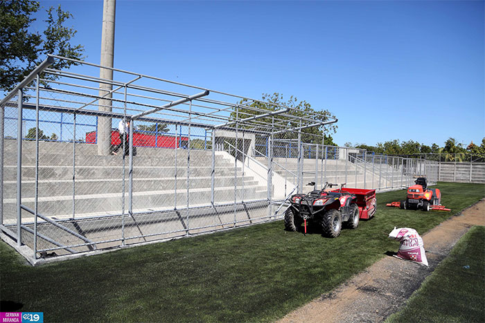 Avanza construcción de Estadio de Beisbol Infantil en Colonia 14 de Septiembre