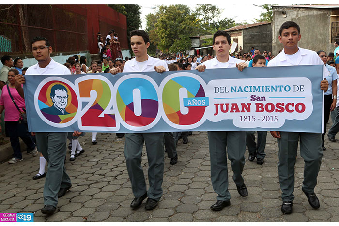 Comunidad Salesiana de Masaya conmemora 200 años del nacimiento de San Juan Bosco