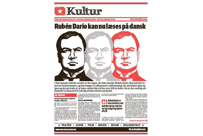 Prensa danesa destaca legado universal de Rubén Darío