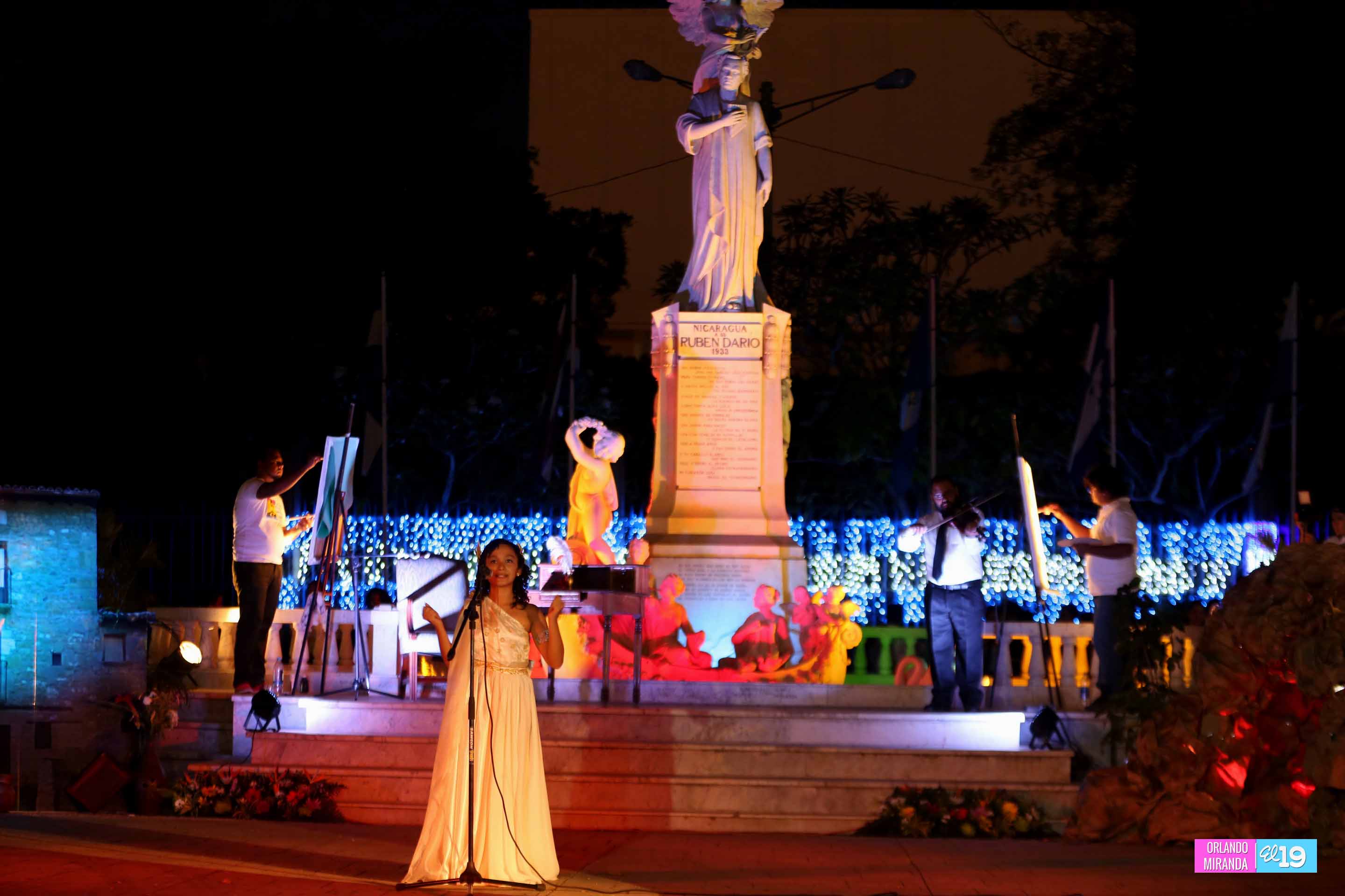 Jóvenes realizan festival cultural en homenaje a Darío