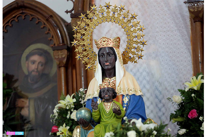 La Concepción celebra misa y procesión en honor a la Virgen de Montserrat