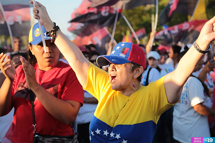 Pueblo de Nicaragua expresa su respaldo incondicional hacia Venezuela