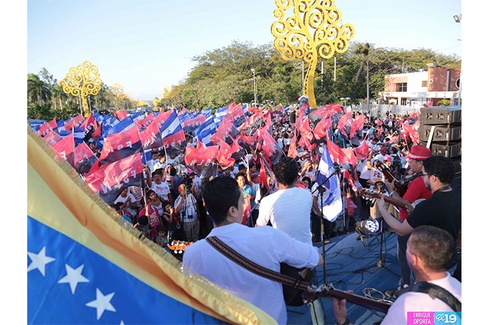 Pueblo de Nicaragua expresa su respaldo incondicional hacia Venezuela