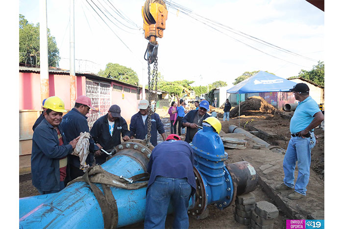 ENACAL desarrolla obras para mejorar almacenamiento de agua potable en Managua