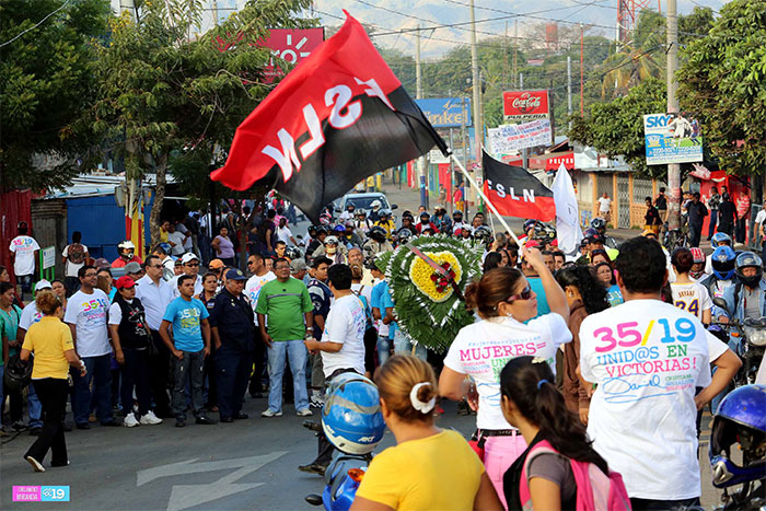 Ciudad Sandino rinde honores al General de Hombres y Mujeres Libres