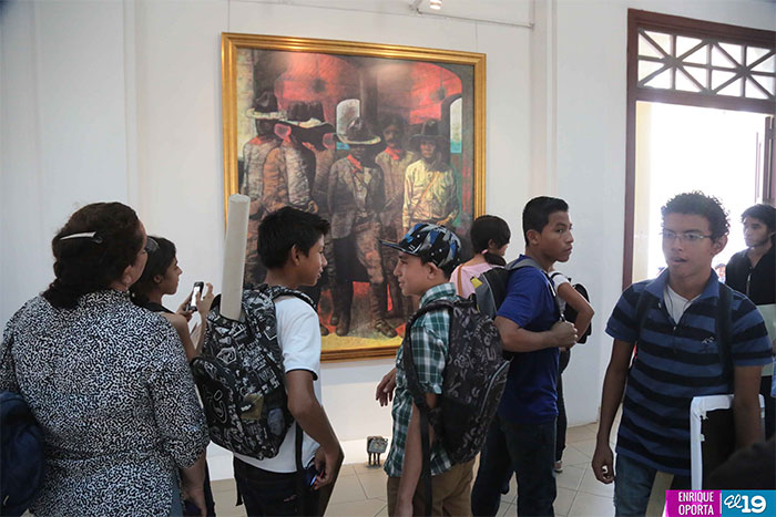 Inauguran exposición de obras de Armando Morales en homenaje a Sandino