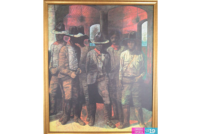 Inauguran exposición de obras de Armando Morales en homenaje a Sandino