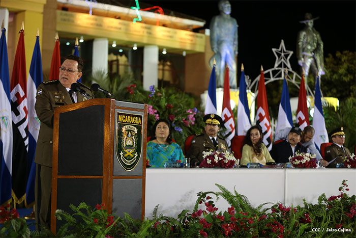 General Avilés: Ejército de Nicaragua continuará defendiendo la Paz en Nicaragua