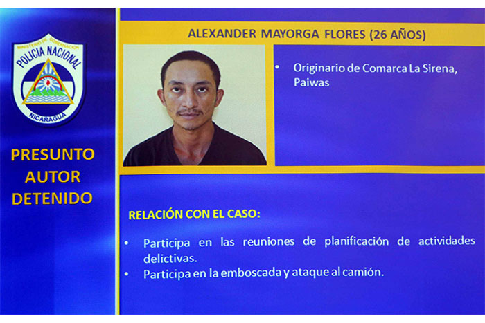 Policía Nacional esclarece caso de asesinato de adolescente en Paiwas