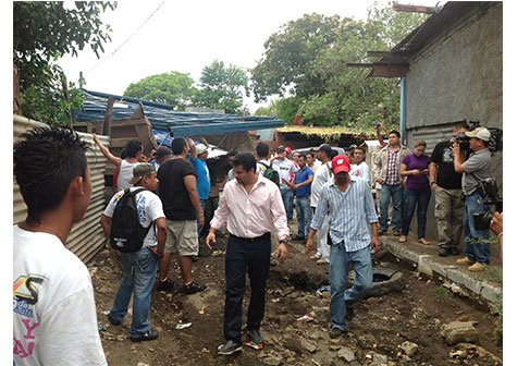 Alcaldía de Managua en acciones de respuesta luego de fuerte lluvia de este lunes