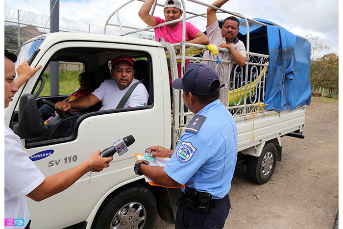 Policía Nacional brinda seguridad a familias y productores matagalpinos