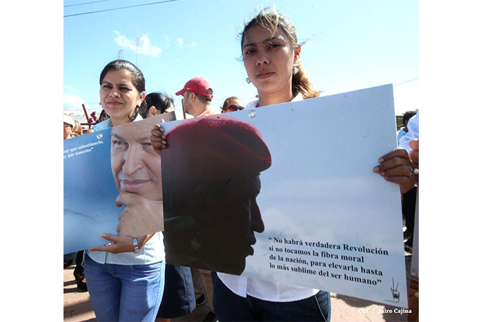 Nicaragua rinde homenaje a Chávez a dos años de su tránsito a la Inmortalidad