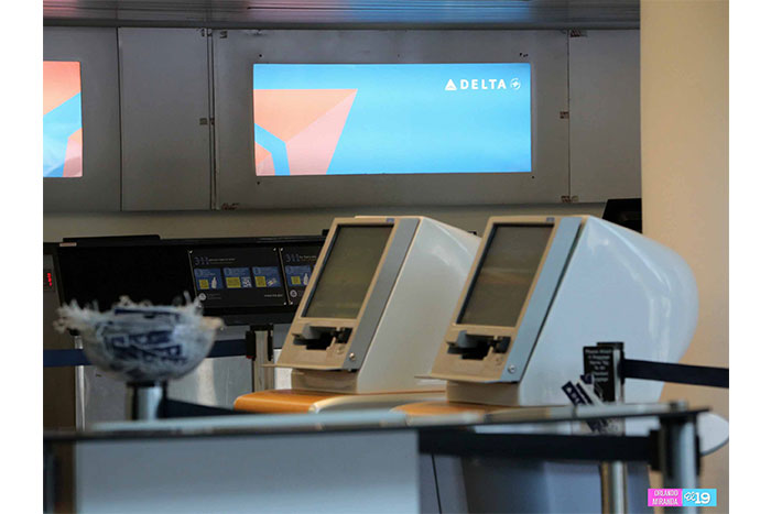 Avión Delta realiza aterrizaje de emergencia en Aeropuerto Augusto C. Sandino