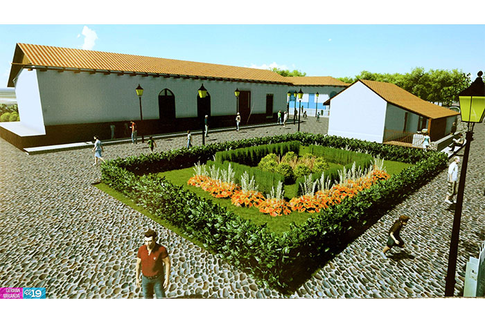 Construyen réplicas de museos de Sandino y Darío en Paseo Xolotlán