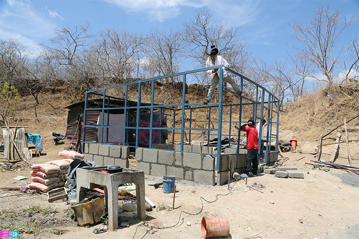 Gobierno Sandinista brinda asistencia a familias afectadas por vientos en San Rafael del Sur