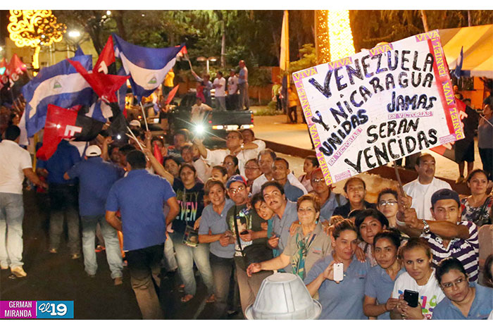 Presidente Nicolás Maduro recibe Fuerza del Amor y Solidaridad del Pueblo Nicaragüense