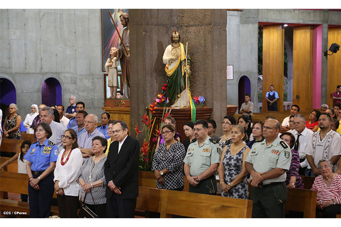 Celebran en Catedral de Managua segundo aniversario del pontificado del Papa Francisco