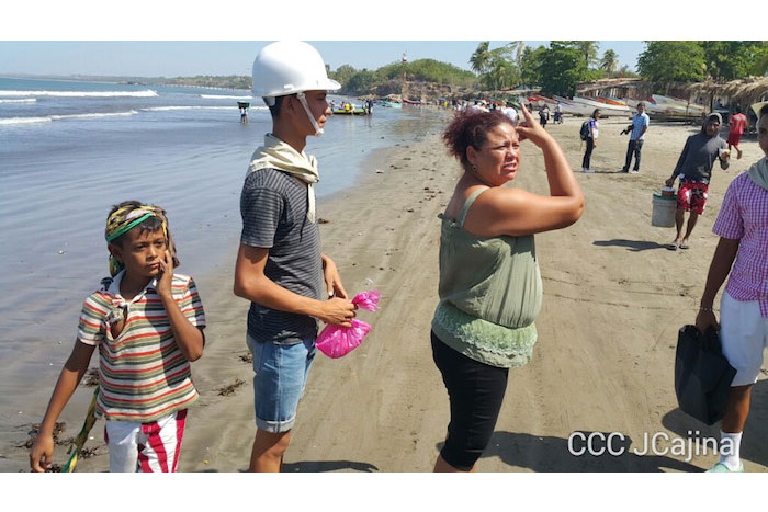 Familias de Masachapa participan masivamente en simulacros de terremoto y tsunami  
