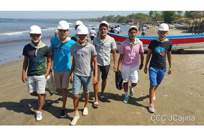 Familias de Masachapa participan masivamente en simulacros de terremoto y tsunami  