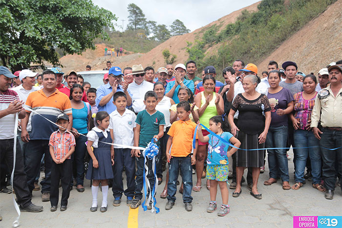 Quilalí inaugura nuevo tramo de carretera