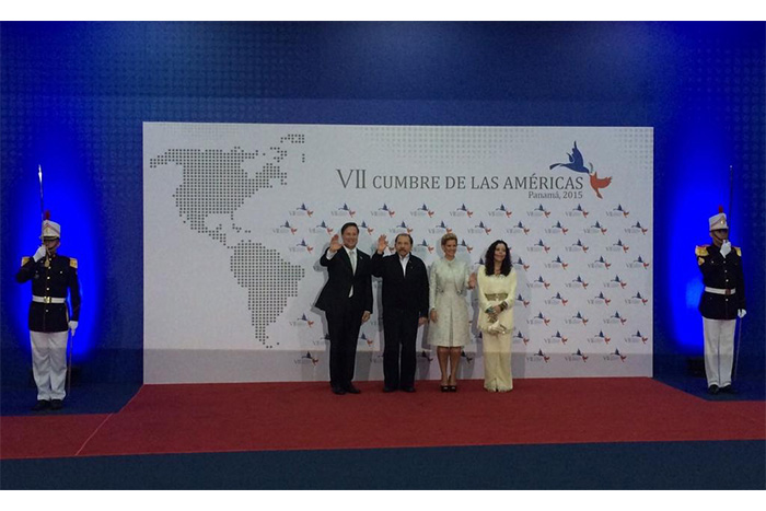 Daniel y Rosario representan al pueblo nicaragüense en histórica Cumbre de las Américas