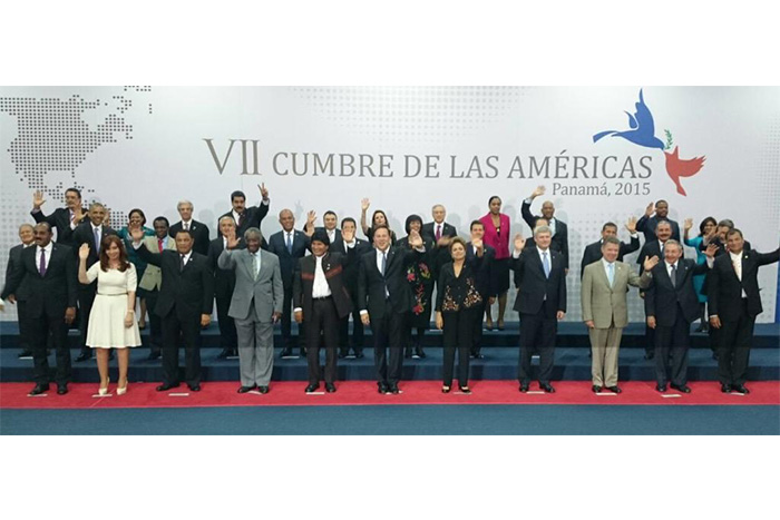 Presidente Daniel en Foto Oficial de VII Cumbre de las Américas