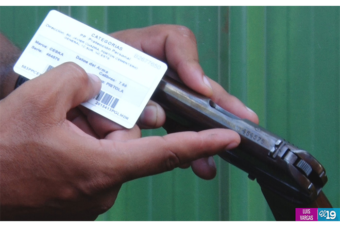 Policía Nacional inspecciona talleres de reparación de armas en Managua