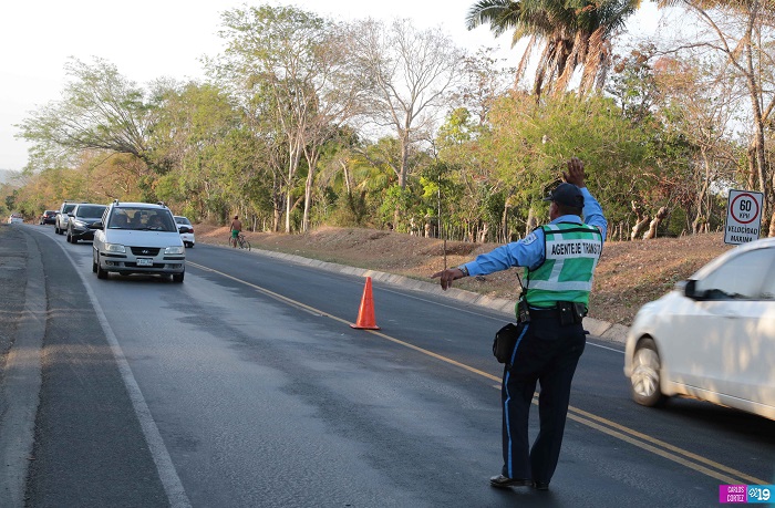Plan de seguridad vial con amplio despliegue en Masaya