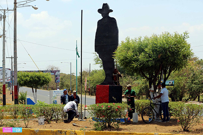 Masaya inicia labores de remozamiento de monumentos a héroes y mártires