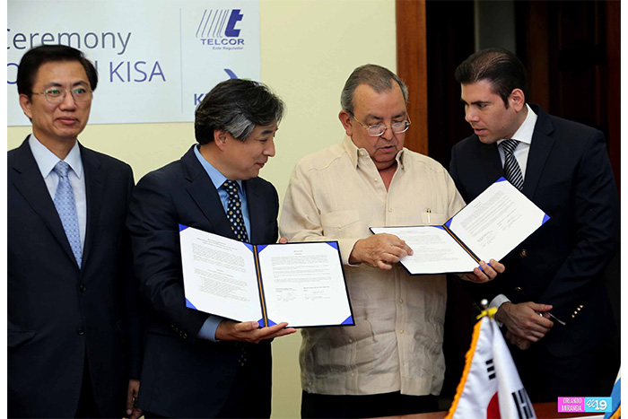Corea y Nicaragua firman memorándum de entendimiento sobre proyectos de Banda Ancha y Ciberseguridad