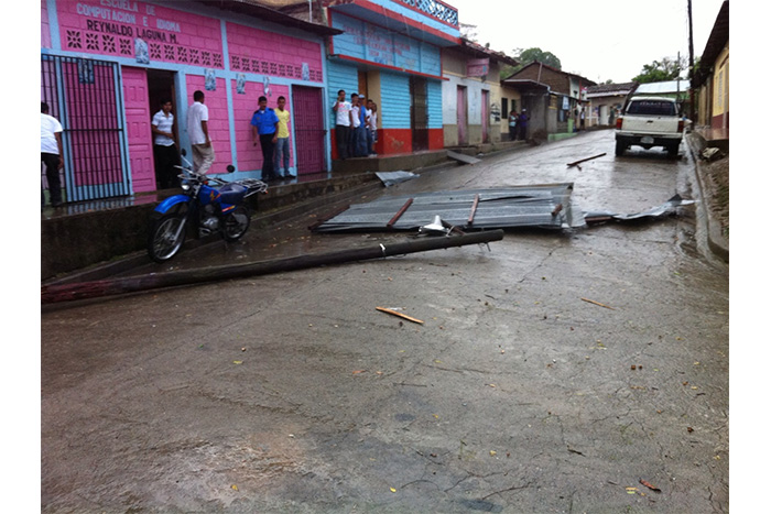 Reportan afectaciones en Telpaneca por tornado (FOTOS, VIDEO)