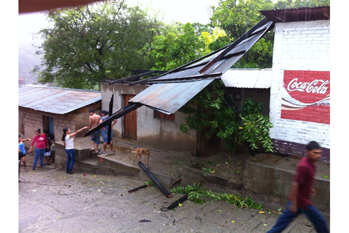 Reportan afectaciones en Telpaneca por tornado (FOTOS, VIDEO)