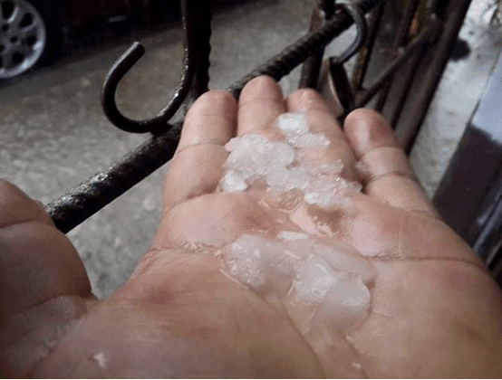 Reportan lluvia y granizo en Estelí