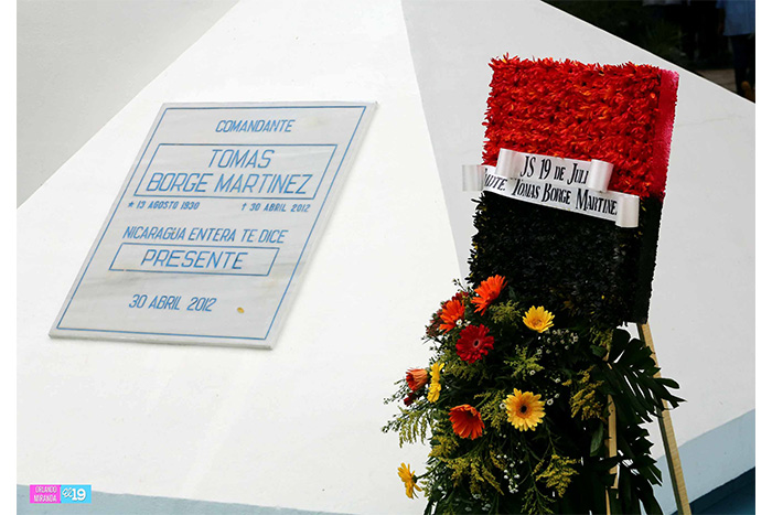 Nicaragua entera conmemora militancia heroica del Comandante Tomás Borge Martínez