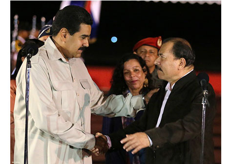 Reciben Daniel y Rosario al presidente de Venezuela Nicolás Maduro (VIDEO)