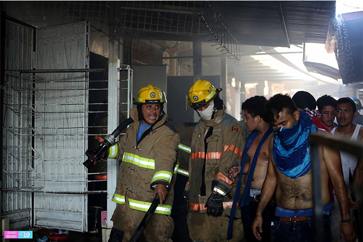 Sofocado incendio en el Huembes