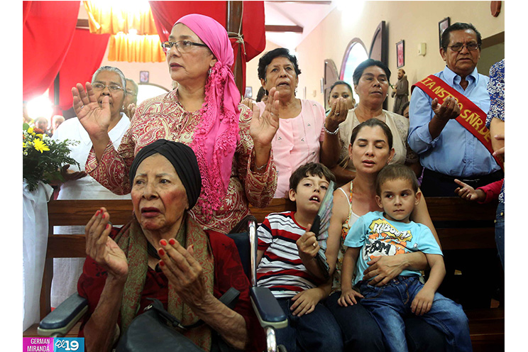 Cardenal Brenes oficia misa en honor al Señor de Veracruz en Masatepe