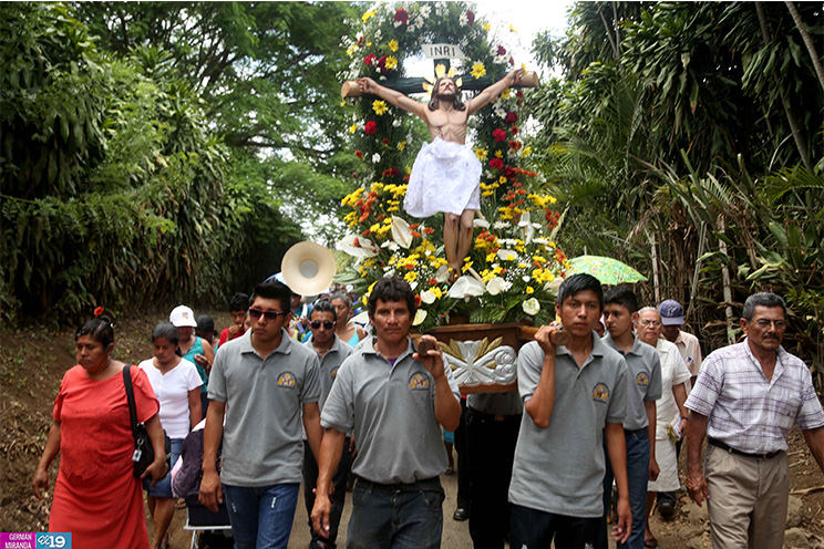 Cardenal Brenes oficia misa en honor al Señor de Veracruz en Masatepe