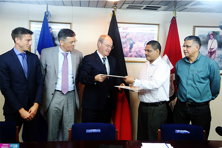 Nicaragua y Alemania suscriben convenio de cooperación para ampliar planta de tratamiento