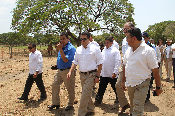 Presidente de Honduras conoce experiencia ganadera de Nicaragua