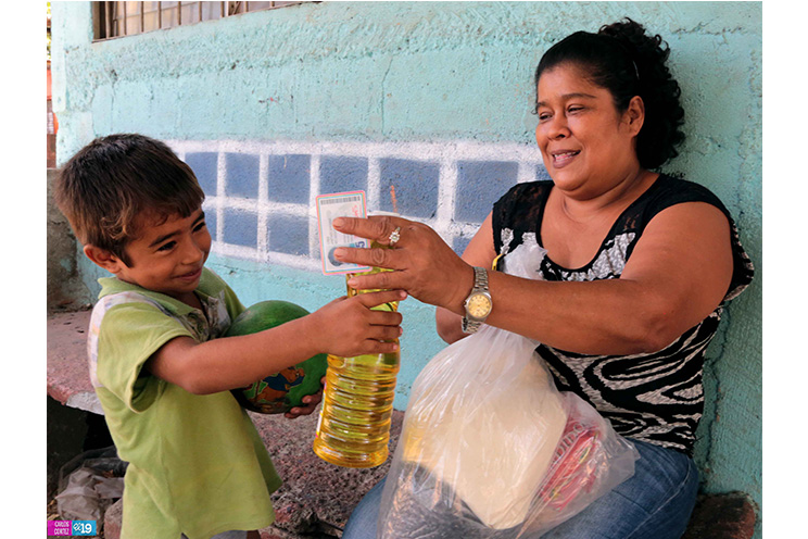 Promotoría Solidaria entrega paquetes alimentarios a familias vulnerables de Managua