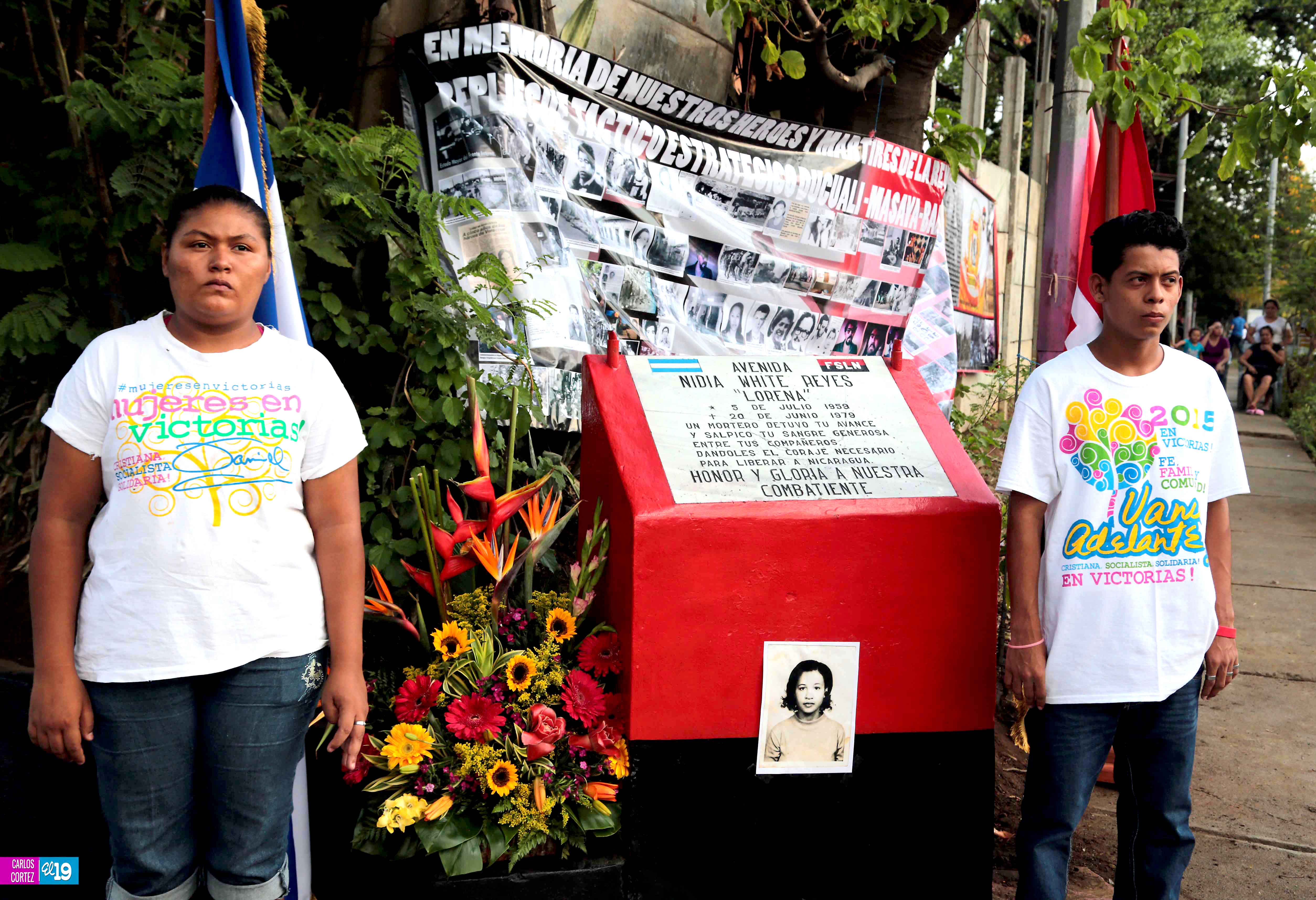 Familias del Barrio Ducualí conmemoran gesta heroica de la compañera Nidia White